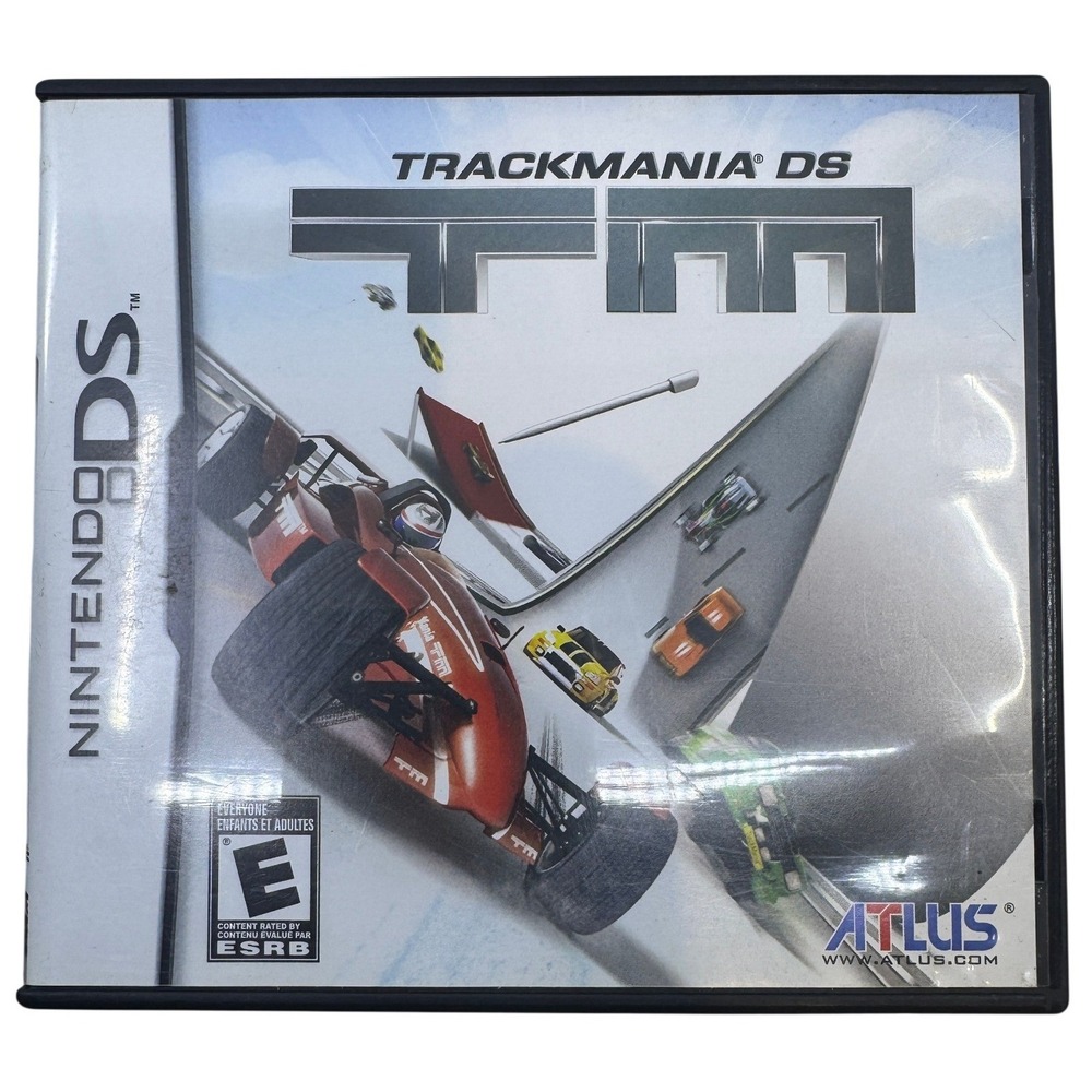 Atlus Trackmania DS Nintendo Racing Video Game CIB Case Manual NTR-CTRE-USA